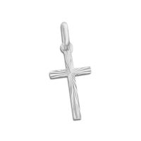 Zarter Taufkreuz Anhänger 925 Silber Geschenk zur Taufe Zarter Taufkreuz Anhänger 925 Silber Geschenk zur Taufe