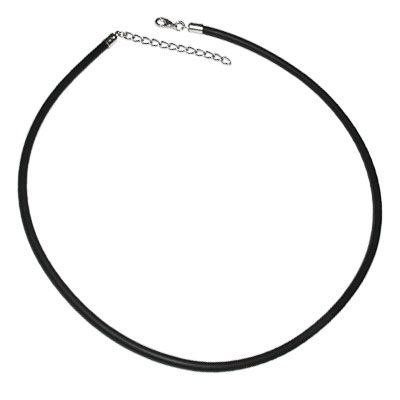 Kautschukkette 4 mm schwarz 55 cm