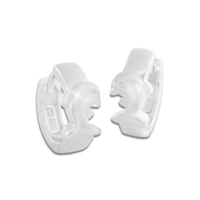 Delphin Ohrringe Creolen 925 Silber Schmuck Kinder