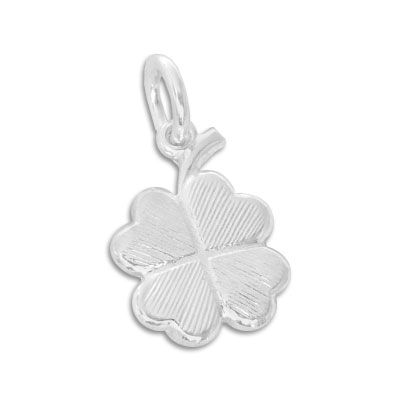 Anhänger mit Kleeblatt 925 Silber Silberanhänger Glücksbringer
