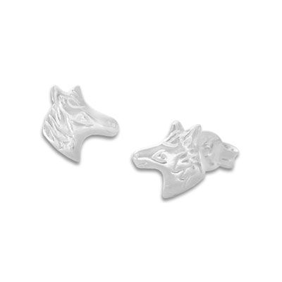 Kinderschmuck Ohrstecker 925 Silber Kinder Pferde Ohrringe