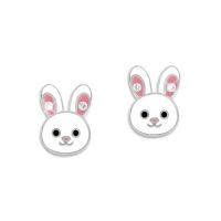 Kaninchen Ohrstecker mit Strass Ohren 925 Silber Hasen Ohrringe Kaninchen Ohrstecker mit Strass Ohren 925 Silber Hasen Ohrringe