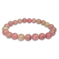 Kugelarmband Rhodonit hell 8 mm 19 cm Edelstein Armband Kugelarmband Rhodonit hell 8 mm 19 cm Edelstein Armband