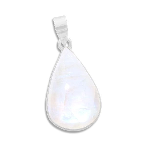 Mondsteinschmuck Anhänger blau - weißer Labradorit