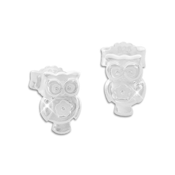 Eulen Schmuck Ohrstecker Ohrringe 925 Silber
