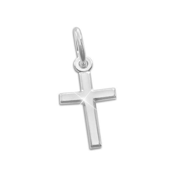 Anhänger kleines Kreuz 925 Silber Taufkreuz Geschenk Taufe