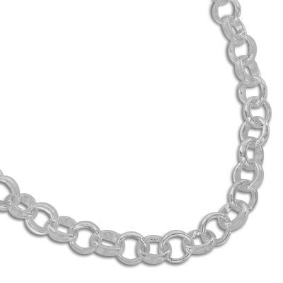 Charm Armband 925 Silber 3,5 x 3,5 mm 19 cm