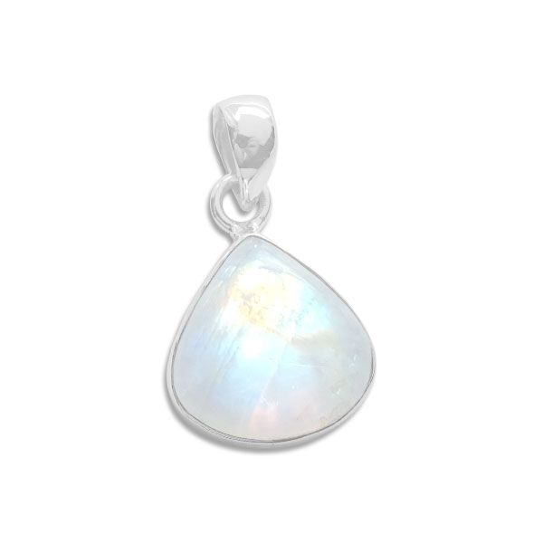 Mondstein Anhänger Tropfen 17 x 16 mm 925 Silber