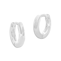 Kleine Klappcreolen abgerundet glänzend 12 x 2 mm 925 Silber Kreolen Kleine Klappcreolen abgerundet glänzend 12 x 2 mm 925 Silber Kreolen