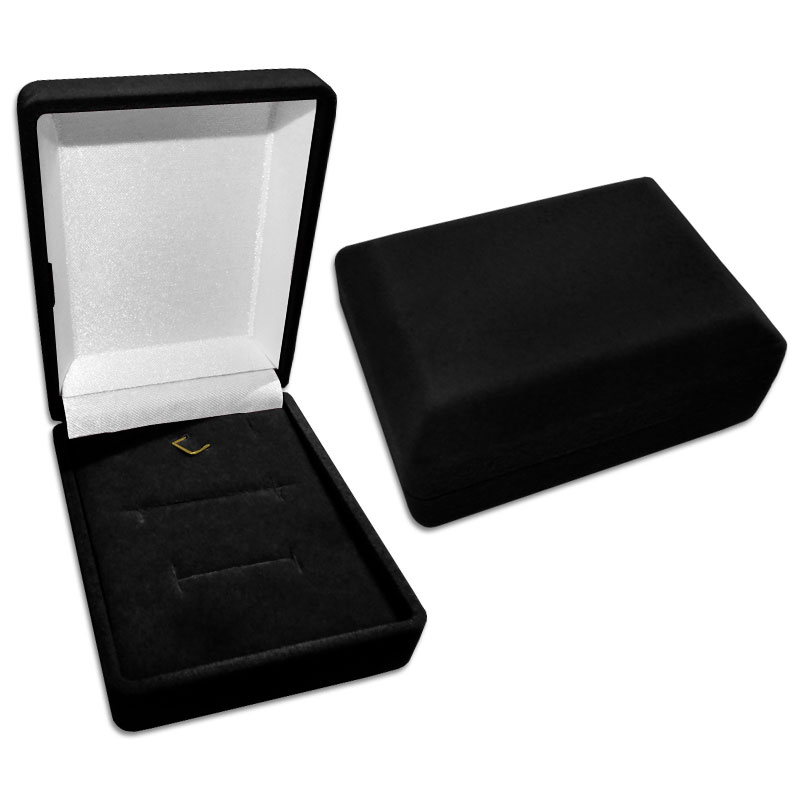 10x großes Etui Schmucketui Schmuckbox für Kette große Ohrringe Kunststoff Box 