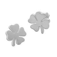 Edelstahl Ohrringe große Kleeblätter silber Ohrstecker Shop Edelstahl Ohrringe große Kleeblätter silber Ohrstecker Shop