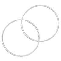 Creolen 925 Silber 60 x 1,2 mm Damen Ohrringe 60 mm Durchmesser Creolen 925 Silber 60 x 1,2 mm Damen Ohrringe 60 mm Durchmesser