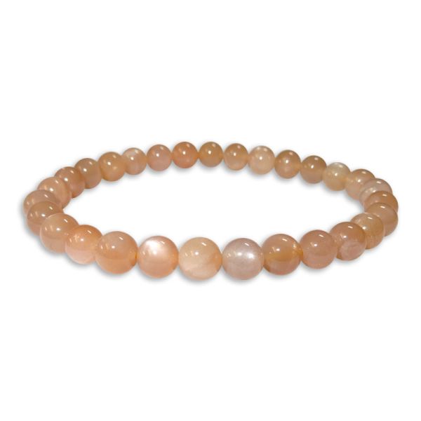 Sonnenstein Kugel Armband 6 mm 19 cm Edelsteinarmband