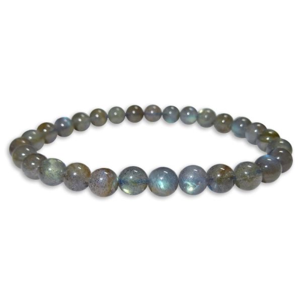 Labradorit Kugel Armband 6 mm 19 cm Labradoritschmuck mit Kugeln